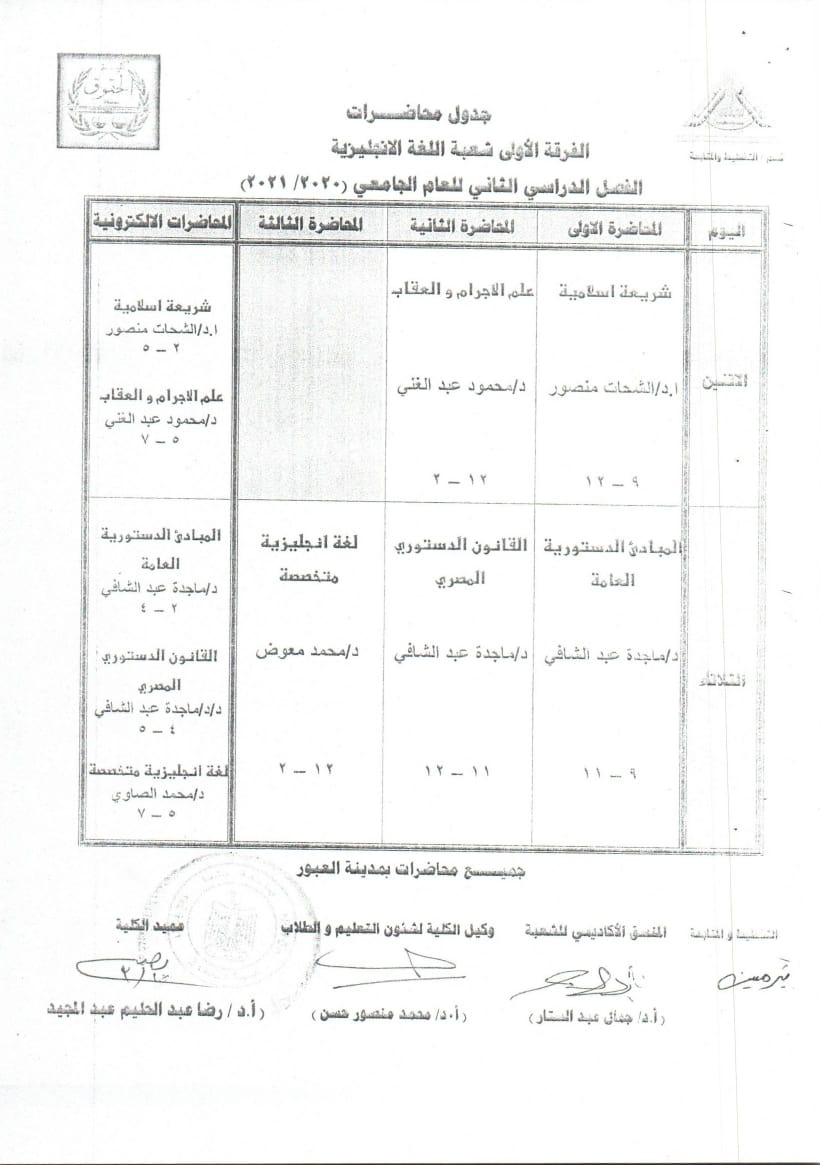 الفرقة الاولى شعبة