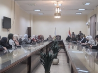 توجيهات الاستاذ الدكتور محمد منصور عميد الكلية  خلال اجتماعه مع السادة العاملين بالكلية